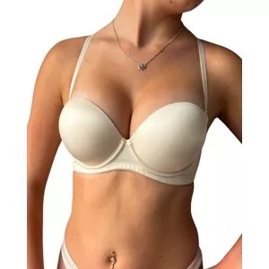 Dámská korzetová super push-up podprsenka Lormar EXTRA DOUBLE talco SHINE